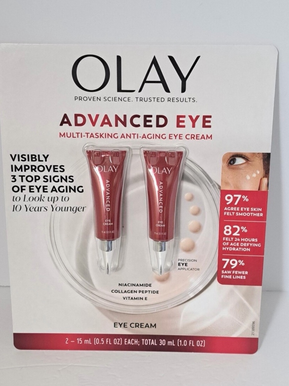 Olay Advanced Anti-Aging Eye Cream 2 Pack, 0.51 Fl Oz " Brand New "